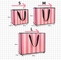 Sacchi di carta cosmetici barrati rosa di Pantone CMYK per i regali di ritorno